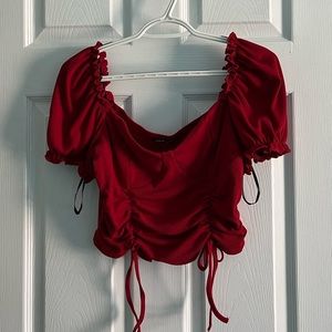 Shein Rouched Cropped Top